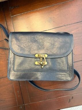 Vera Pelle genuine leather crossbody made in Italy